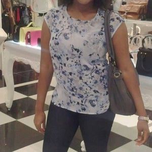 Forever 21 | Sleeveless Floral Sheer Tank Top